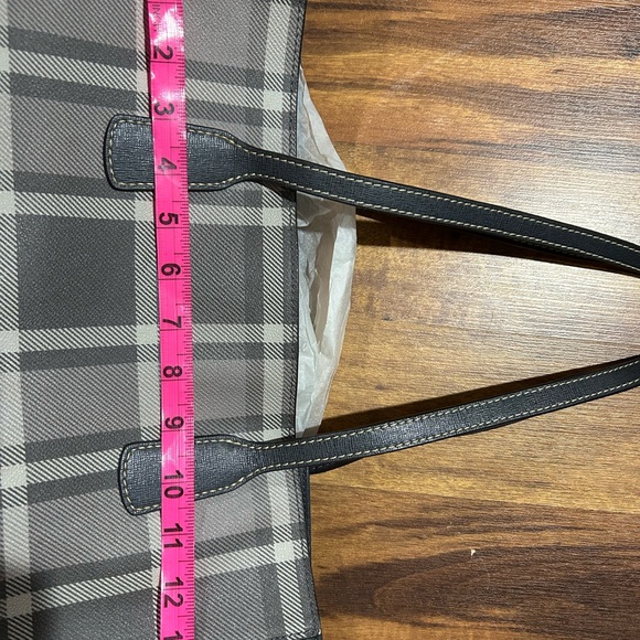 Dooney & Bourke Gray Plaid Shoulder Bag - Picture 7 of 7